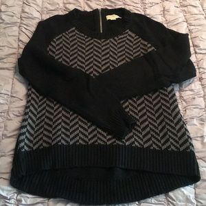 Michael Kors back zipper high low sweater